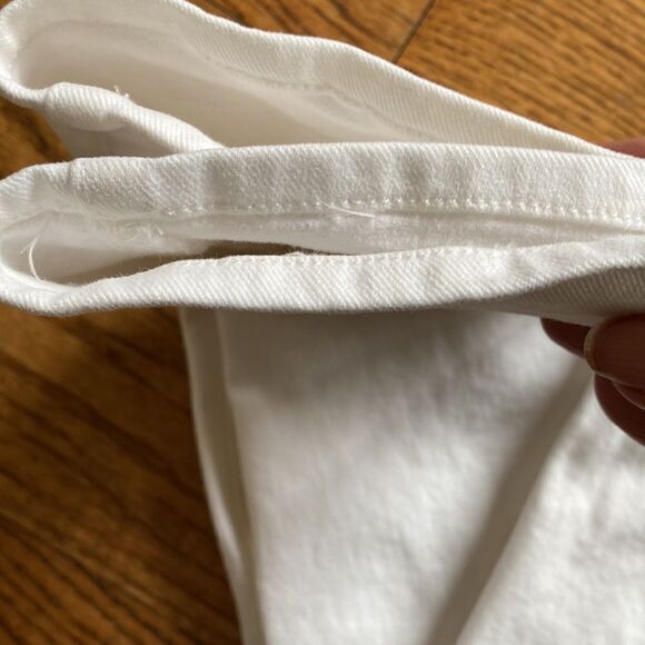 Paige Skyline Ankle Peg Stretch White Skinny Jeans Size 26 - Picture 9 of 16